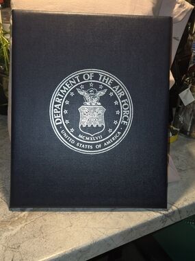 Department of the Air Force Embossed Navy Blue Presentation Folder